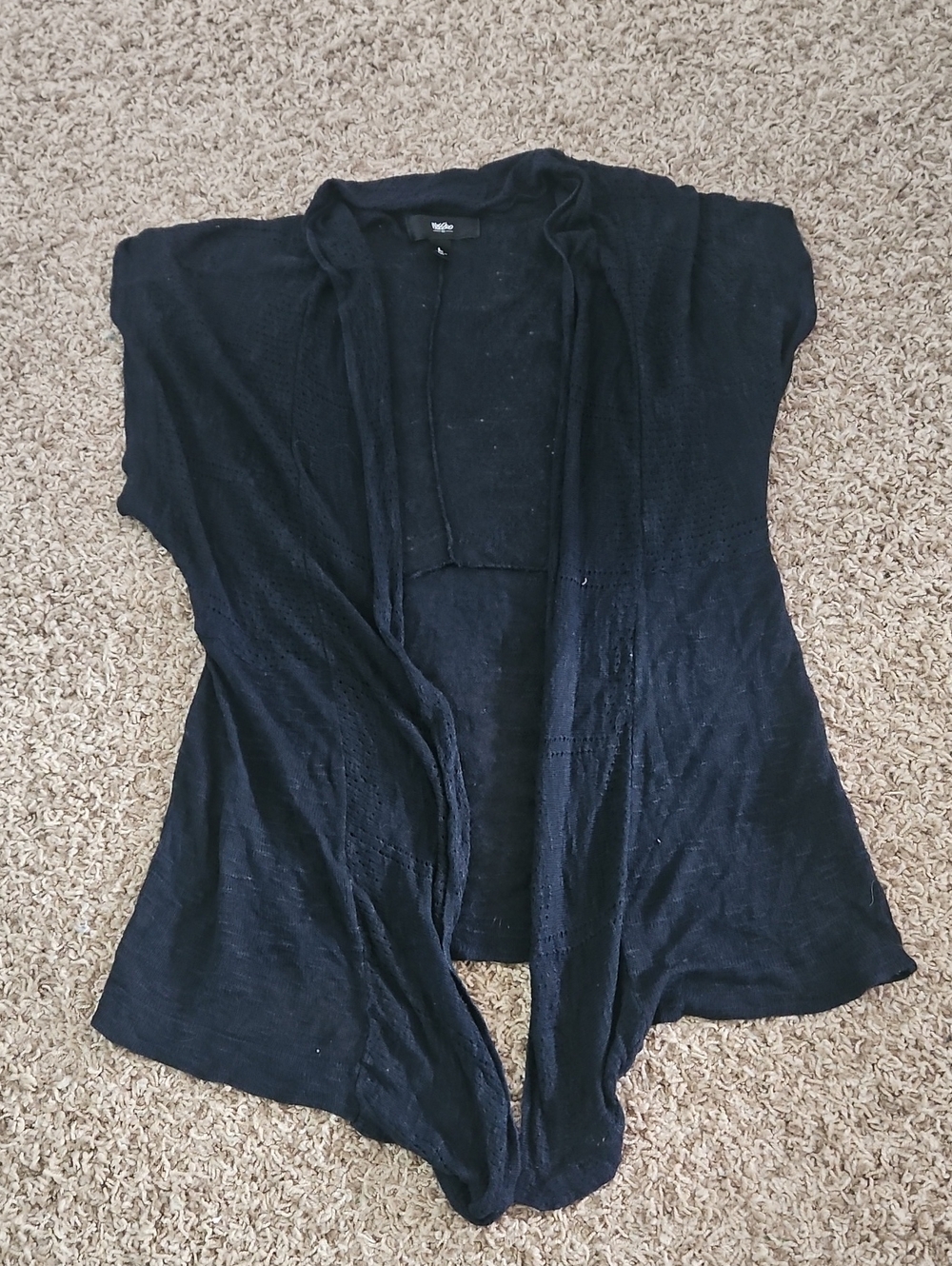 Moschino Open-Front Short-Sleeve Cardigan